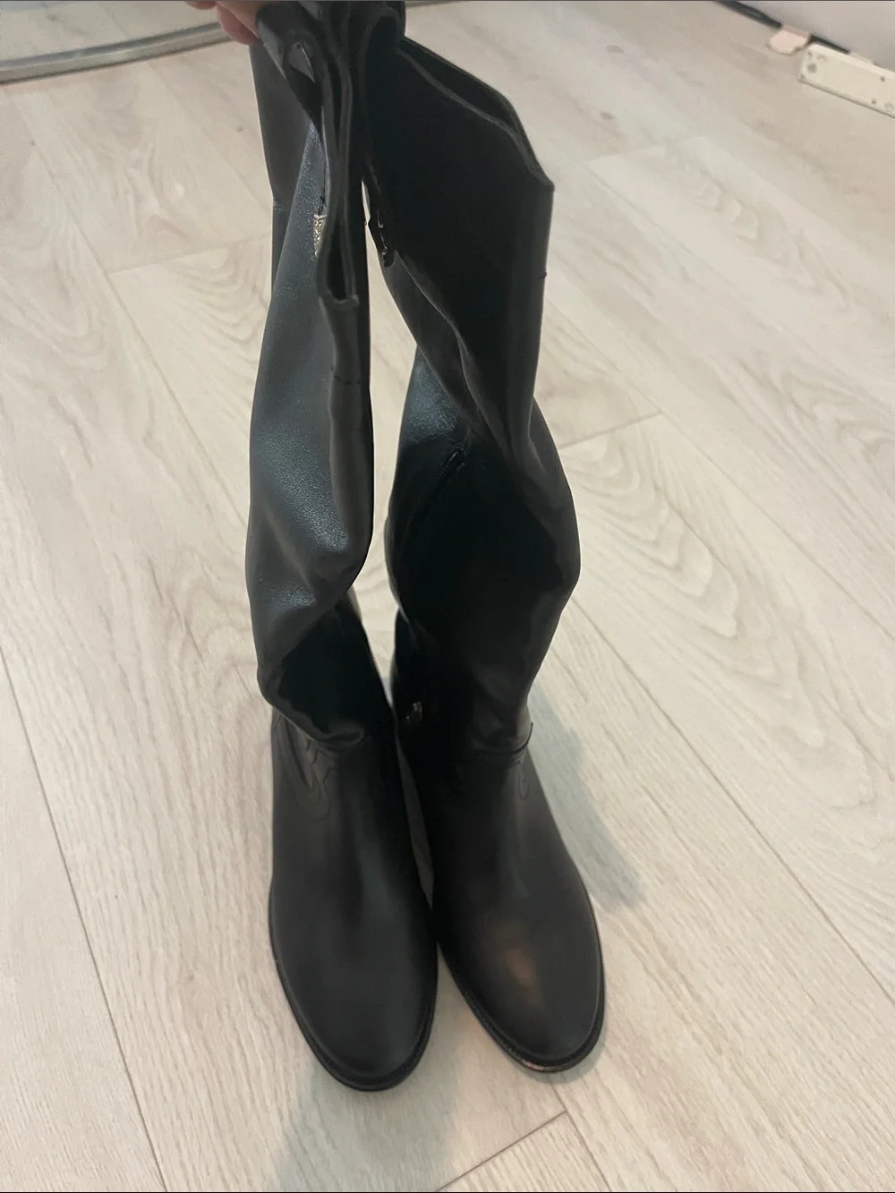 Paolo Black Over-the-Knee Riding Boots